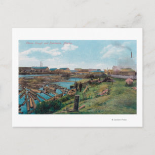 Cartão Postal Vista de Chena Slough da Cidade