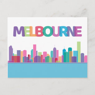 Cartão Postal Vista de Cidade do Paisagem   Melbourne, Austráli
