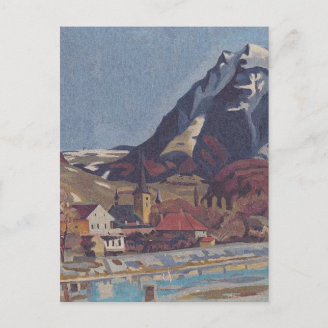 Cartão Postal Vista de Dolný Kubín por Arnold Peter Weisz (Frente)