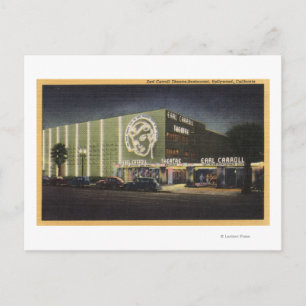 Cartão Postal Vista de Earl Carroll Theater-Restaurante