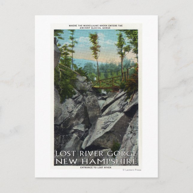 Cartão Postal Vista de Entrada de um Antigo Gargalo Glacial (Frente)