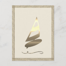 Cartão Postal Vista de Férias Douradas