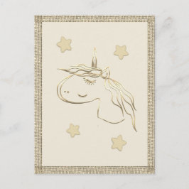 Cartão Postal Vista de Férias Douradas