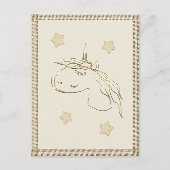 Cartão Postal Vista de Férias Douradas (Frente)