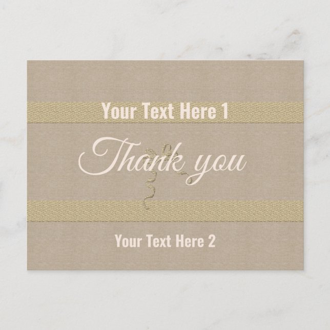 Cartão Postal Vista de Férias Douradas (Frente)