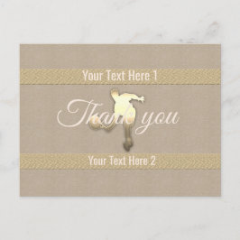 Cartão Postal Vista de Férias Douradas