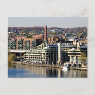 Cartão Postal Vista de Georgetown e Waterfront-Washington DC