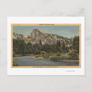 Cartão Postal Vista de Half Dome do Vale do Chão