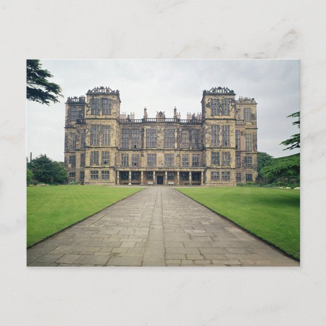 Cartão Postal Vista de Hardwick Hall (Frente)