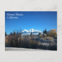 Vista de inverno no Monte Shasta, CA