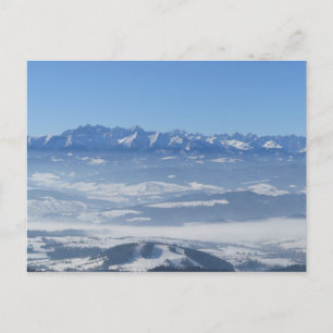 Cartão Postal Vista de inverno Tatras de Gorce Poster