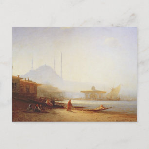 Cartão Postal Vista de Istambul, 1864 (óleo na canvas)