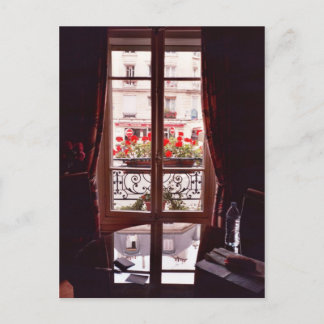 Cartão Postal vista de janela Paris
