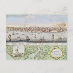 Cartão Postal Vista de Lisboa, 1755