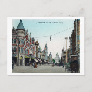 Cartão Postal Vista de Mariposa Street Fresno, CA