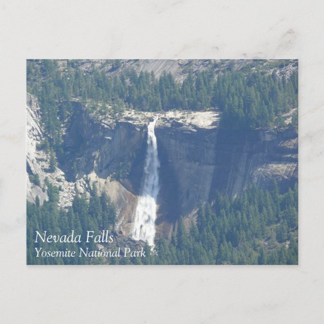 Cartão Postal Vista de Nevada Falls from Glacier Point, CA (Frente)