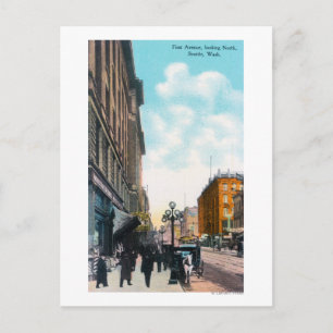 Cartão Postal Vista de norte da Primeira Avenida