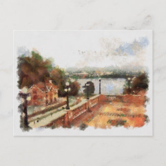 Cartão Postal Vista de Ottawa Locks de Chateau Laurier