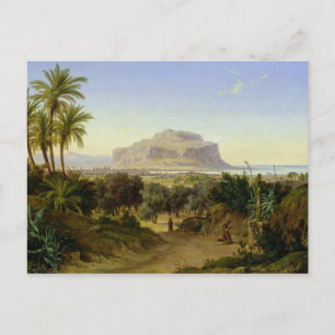 Cartão Postal Vista de Palermo com o Monte Pellegrino