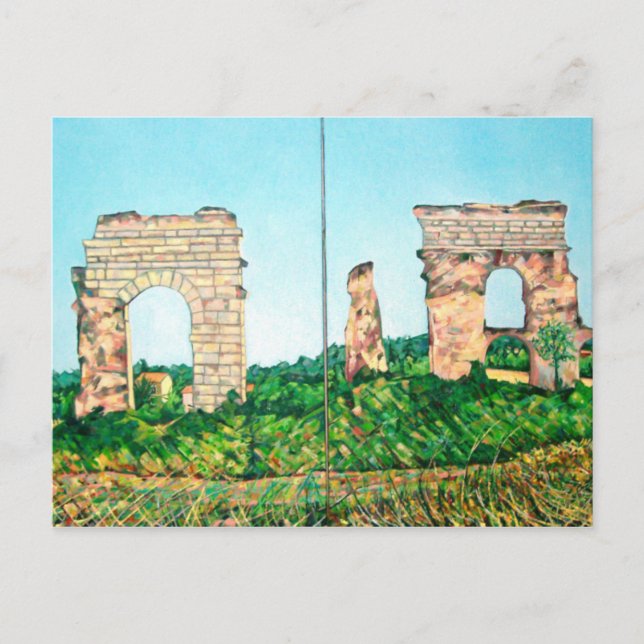 Cartão Postal Vista de Parque Aquduto (Frente)