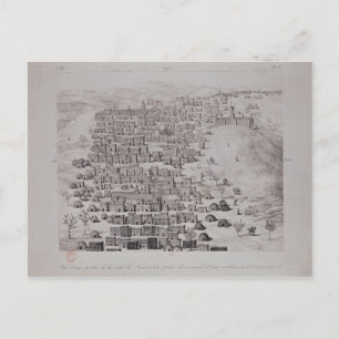 Cartão Postal Vista de parte da cidade de Timbuktu de uma colina