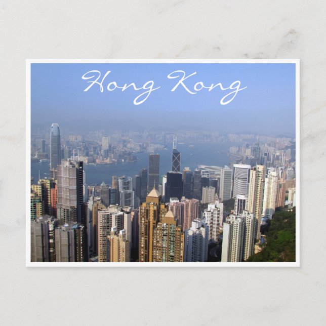 Cartão Postal vista de pico de victoria (Frente)