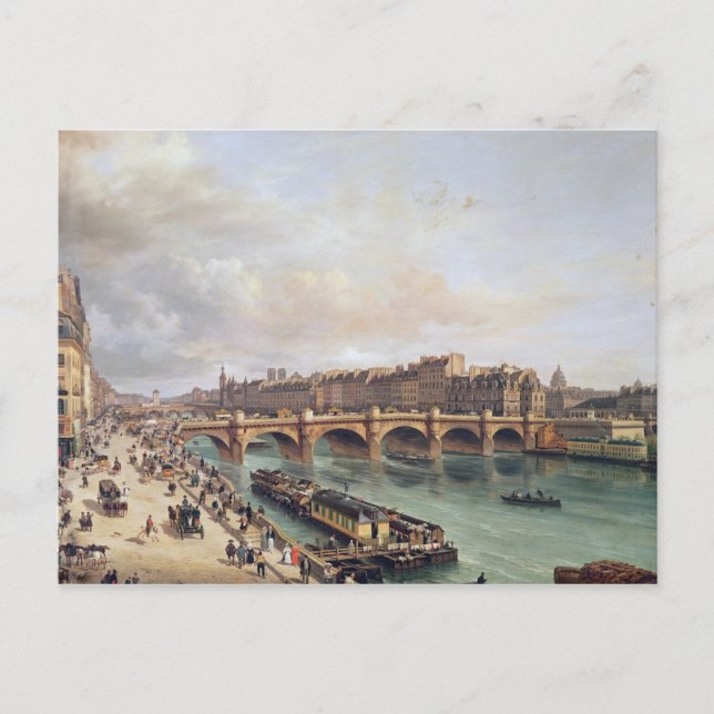 Cartão Postal Vista de Pont Neuf, 1832 (Frente)