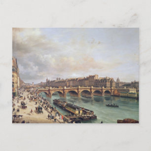 Cartão Postal Vista de Pont Neuf, 1832