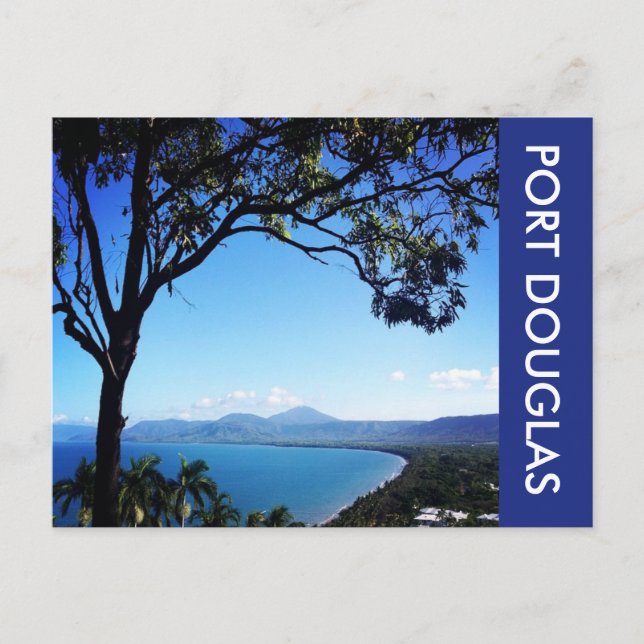 Cartão Postal vista de praia de quatro milhas (Frente)