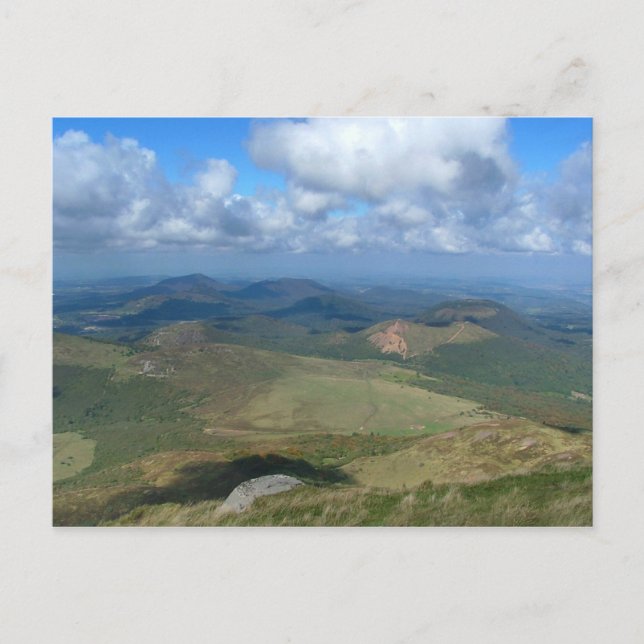Cartão Postal Vista de Puy de Dôme (Frente)