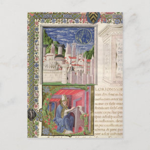 Cartão Postal Vista de Roma como a cidade de Deus