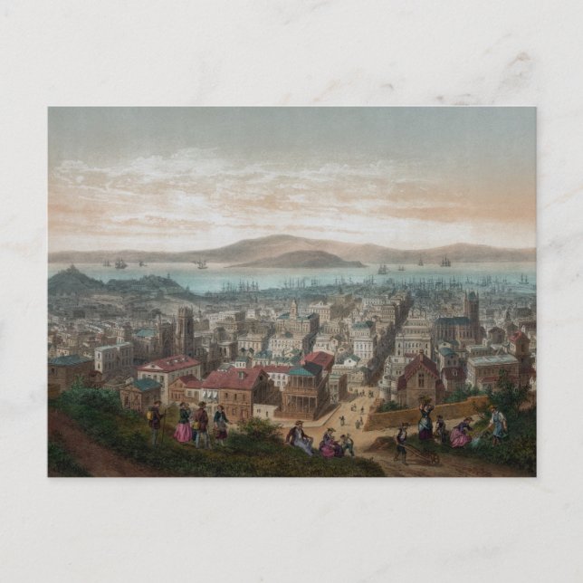 Cartão Postal Vista de São Francisco (1860) (Frente)