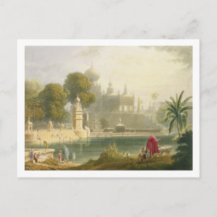 Cartão Postal Vista de Sassoor na Deccan, do Volume II de '