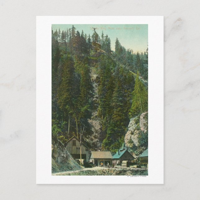 Cartão Postal Vista de Shasta King MineKennett, CA (Frente)