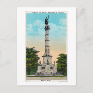 Cartão Postal Vista de Soldados e Marinheiros'