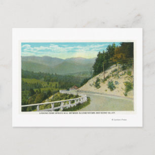 Cartão Postal Vista de Spruce Hill antes de Keene Valley