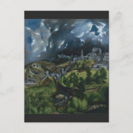 Cartão Postal Vista de Toledo por El Greco