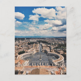 Cartão Postal vista de topo da cidade do vaticano