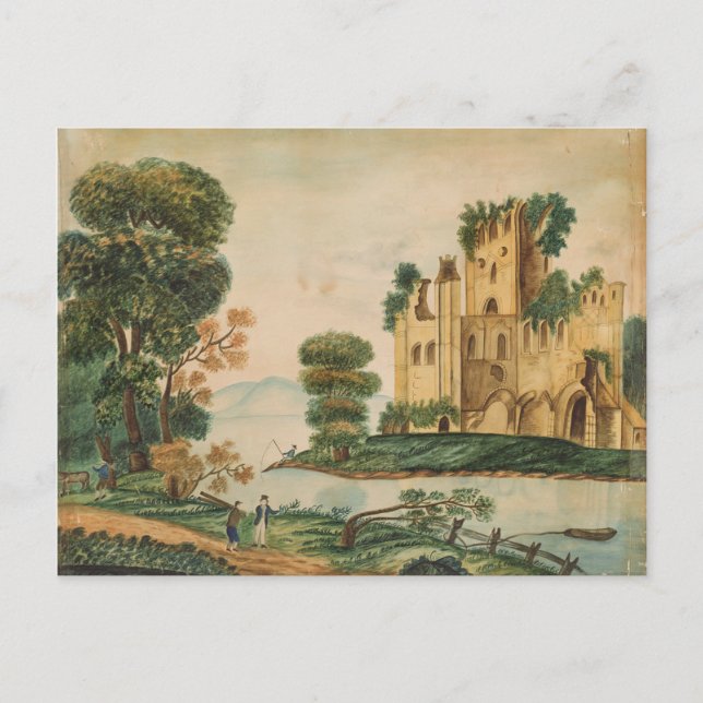 Cartão Postal Vista de um Castelo (Frente)