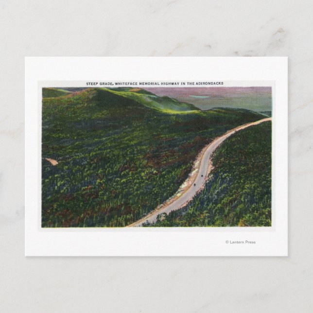 Cartão Postal Vista de um Grau Profundo no Memorial Hwy (Frente)