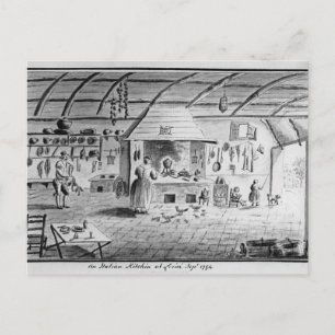 Cartão Postal Vista de uma cozinha italiana em Lerici