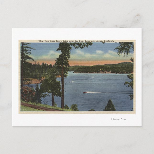 Cartão Postal Vista de Unidade de Lado Curto, Próximo à Barragem (Frente)