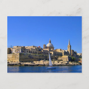 Cartão Postal Vista de Valletta, Malta