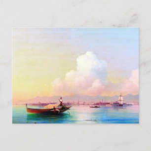 Cartão Postal Vista de Veneza do Lido por Ivan Aivazovsky