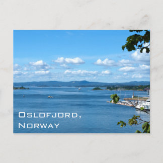 Cartão Postal Vista de Verão de Oslofjord de Oslo, Noruega