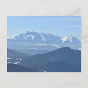 Cartão Postal Vista de Winter Tatras