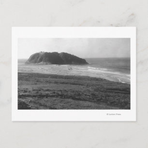 Cartão Postal Vista distante da estação de luz Point Sur