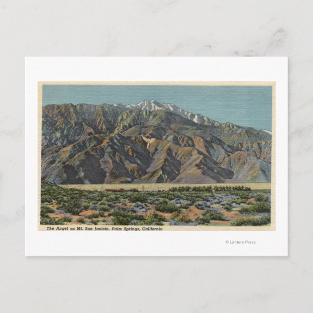 Cartão Postal Vista do Anjo do Monte San Jacinto (Frente)