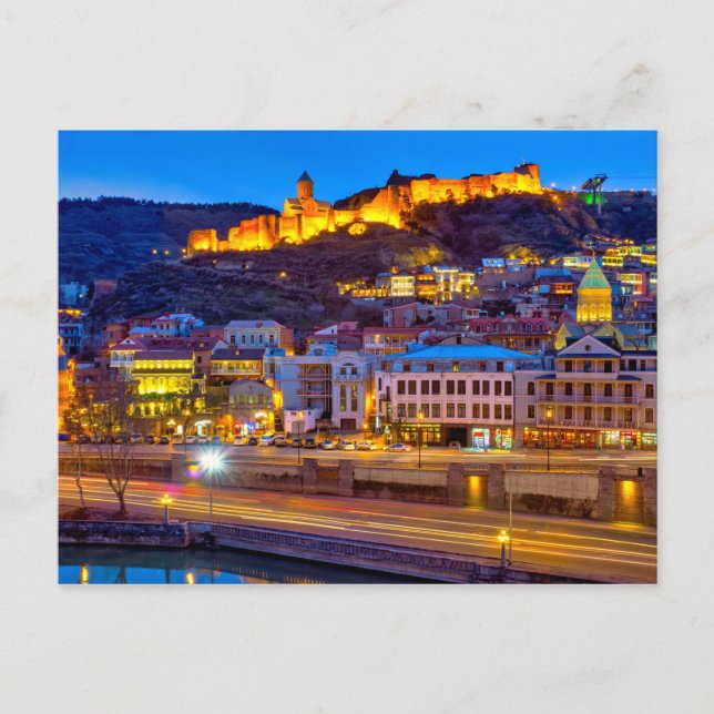 Cartão Postal Vista do antigo Tbilisi (Frente)