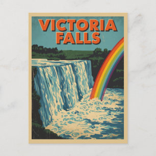 Cartão Postal Vista do Arco-íris da Cachoeira Vitória